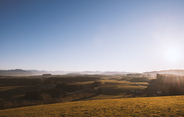 Sonnenuntergang im Allgäu