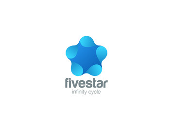 Star abstract Logo design vector template