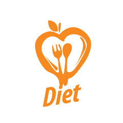 Obraz premium vector logo for diet