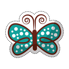 cute butterfly decorative icon vector illustration design