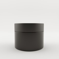 cream bottle package isolated on white background. 3d render