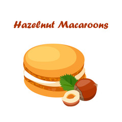 tasty macaroon cookie