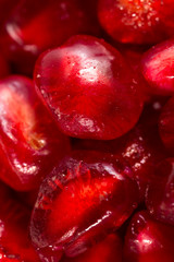 Pomegranate as a background. macro