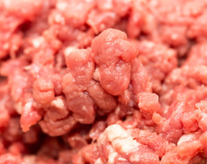 minced meat as a background. macro