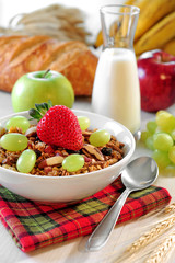 Granola cereal bowl