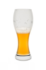 Isolated Wheat Beer, Half Full