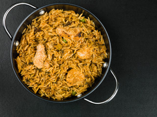 Indian Style Chicken Tikka Biryani