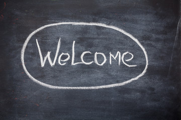 Welcome. Drawing on the chalkboard. For your design