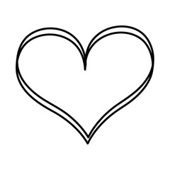 heart love card valentines day vector illustration design