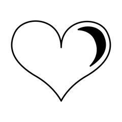 heart love card valentines day vector illustration design