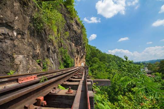 Death railway along The River Kwai at Kanchanaburi, Thailand