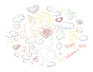 Travel Icons Set flat design