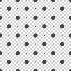 Seamless dots pattern. Vector seamless on isolated background