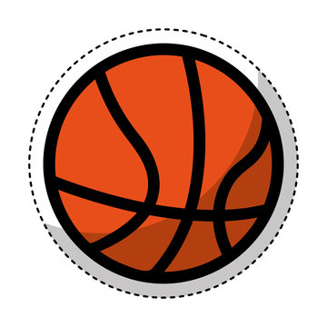 basketball ball isolated icon vector illustration design