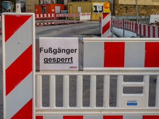 Fusgänger gesperrt