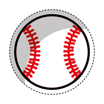 baseball ball isolated icon vector illustration design