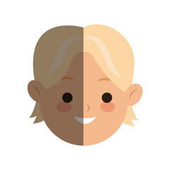 woman cartoon icon over white background. colorful design. vector illustration
