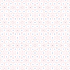 Seamless color floral pattern. Swatch is included in vector file. 
