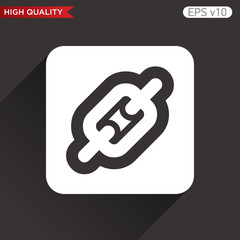 Chain icon. Button with chain icon. Modern vector.