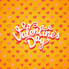 Happy valentines day wishes greeting card layout. Valentines vec