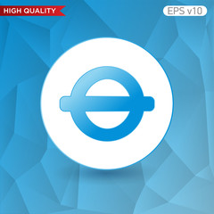 Clip icon. Button with clip icon. Modern vector.