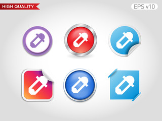 Picker icon. Button with picker icon. Modern vector.