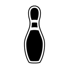 pine bowling isolated icon vector illustration design