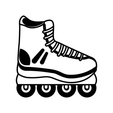 skate line isolated icon vector illustration design