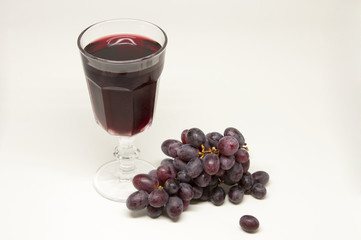 Red Wine and Ripe Grapes