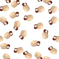 tasty macaroon cookie