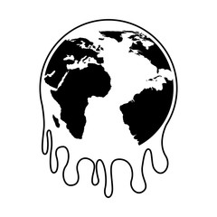 save the planet isolated icon vector illustration design