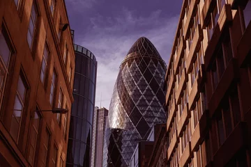 Foto op Plexiglas London financial district street Square Mile UK © lunamarina