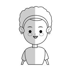 woman cartoon icon over white background. vector illustration