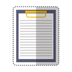 clipboard paper isolated icon vector illustration design