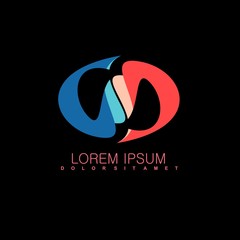 Abstract Logo Vector. Infinity swirl logo.