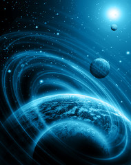 Earth from Space. Best Internet Concept of global business from concepts series. Elements of this image furnished by NASA. 3D illustration