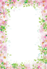 Vector floral frame.