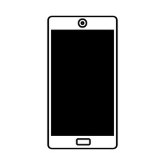 smartphone technology line icon vector illustration design