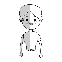 woman cartoon icon over white background. vector illustration