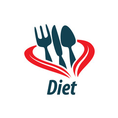 Obraz premium vector logo for diet