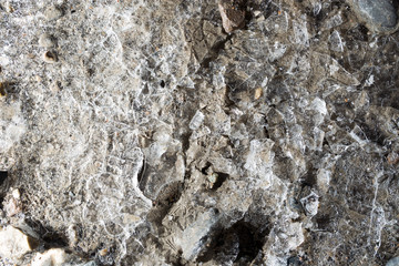 ice on the ground as a background