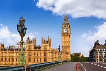 Fotobehang Big Ben Clock Tower in London England © lunamarina
