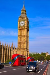 Foto op Plexiglas Big Ben Clock Tower and London Bus © lunamarina