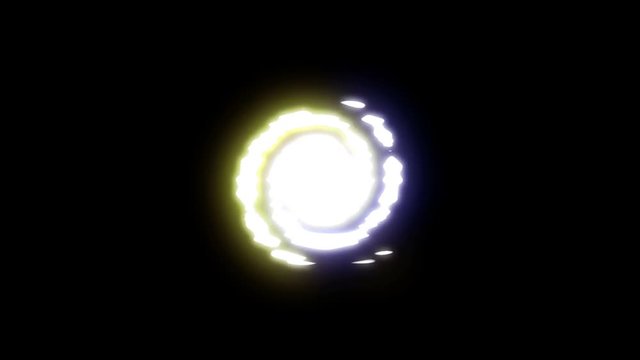 Loading circle colour circle on black seamless