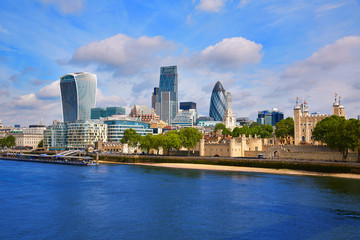 Obraz premium London financial district skyline Square Mile