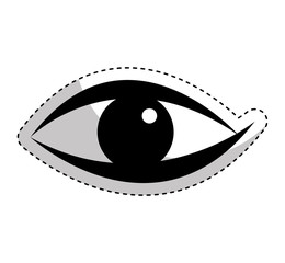 eye human sign isolated icon vector illustration design