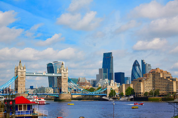Fototapeta premium London Tower Bridge sunset on Thames river