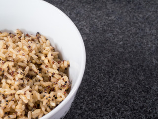 Quinoa and wholegrain rice