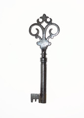 Very decorative antique steel pipe key