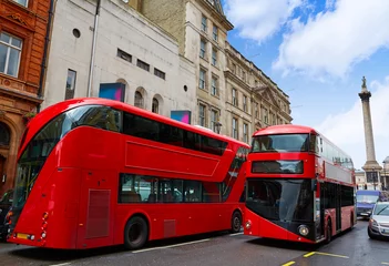 Foto op Plexiglas London Red Bus traditioneel oud © lunamarina